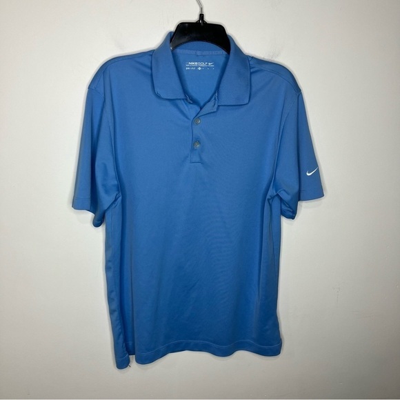 Nike Golf Dri-Fit polo shirt blue size medium - Picture 2 of 7